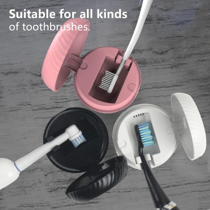 iHave Toothbrush Sanitizer – Wall-Mounted UV Toothbrush Holders for Bathrooms, Stylish Bathroom Accessories and Bathroom Decor for Home & RV, Travel Essentials, Cool Gadgets (Black) - Image 5